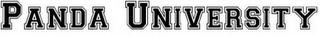 PANDA UNIVERSITY logo