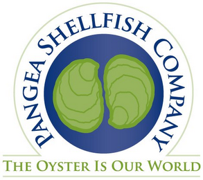PANGEA SHELLFISH COMPANY THE OYSTER IS OUR WORLD logo