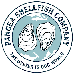 PANGEA SHELLFISH COMPANY THE OYSTER IS OUR WORLD logo