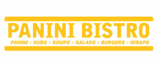 PANINI BISTRO PANINI • SUBS • SOUPS • SALADS • BURGERS • WRAPS logo