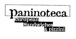 PANINOTECA EUROPEAN SANDWICHES & PIZZINI logo