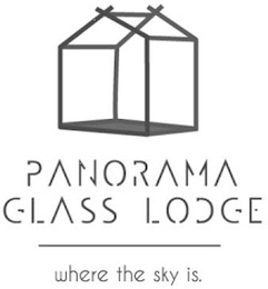 PANORAMA GLASS LODGE WHERE THE SKY IS, logo