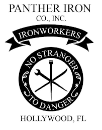 PANTHER IRON CO., INC. IRONWORKERS NO STRANGER TO DANGER HOLLYWOOD, FL logo
