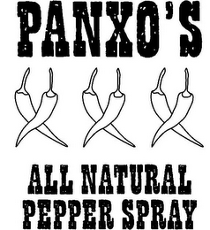 PANXO'S XXX ALL NATURAL PEPPER SPRAY logo