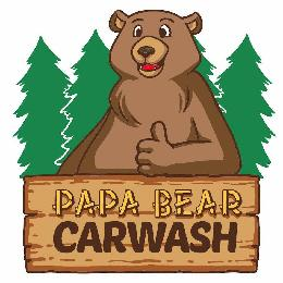 PAPA BEAR CARWASH logo