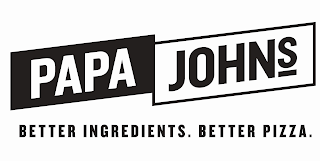 PAPA JOHNS BETTER INGREDIENTS. BETTER PIZZA. logo