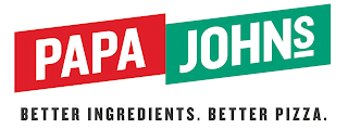 PAPA JOHNS BETTER INGREDIENTS. BETTER PIZZA. logo
