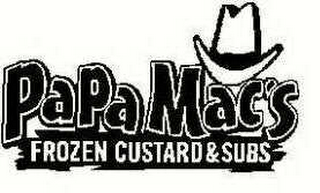 PAPA MAC'S FROZEN CUSTARD & SUBS logo