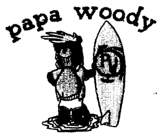PAPA WOODY PW logo