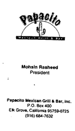 PAPACITO MEXICAN GRILL & BAR logo