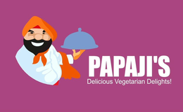 PAPAJI'S DELICIOUS VEGETARIAN DELIGHTS! logo