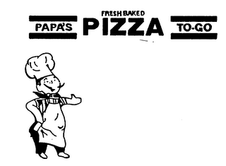 PAPA'S PIZZA TO-GO FRESH BAKED logo