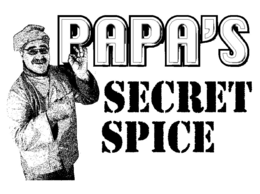PAPA'S SECRET SPICE logo