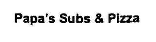 PAPA'S SUBS & PIZZA logo
