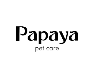 PAPAYA PET CARE logo