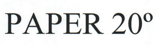PAPER 20° logo