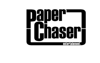PAPER CHASER ENTERTAINMENT. logo