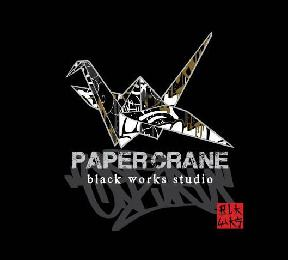 PAPER CRANE BLACK WORKS STUDIO ORIZIRU BLK WKS logo