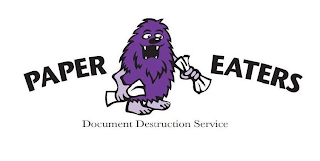 PAPER EATERS DOCUMENT DESTRUCTION SERVICE logo