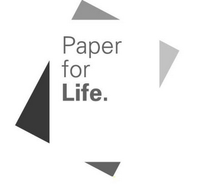 PAPER FOR LIFE. logo