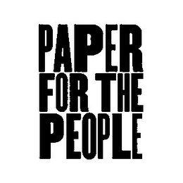 PAPER FOR THE PEOPLE logo