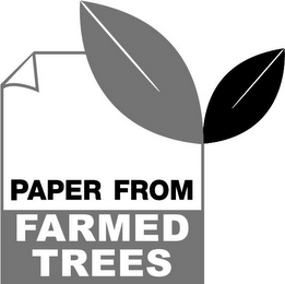 PAPER FROM FARMED TREES logo