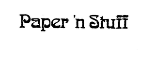 PAPER 'N STUFF logo