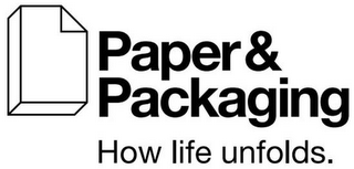 PAPER & PACKAGING HOW LIFE UNFOLDS. logo