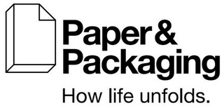 PAPER & PACKAGING HOW LIFE UNFOLDS. logo
