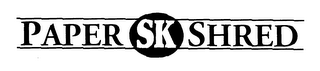 PAPER SK SHRED logo