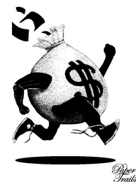 $ PAPER TRAILS logo