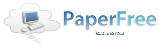 PAPERFREE THINK IN THE CLOUD logo