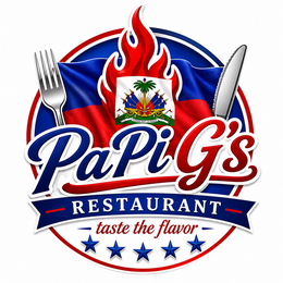 PAPI G'S RESTAURANT TASTE THE FLAVOR logo