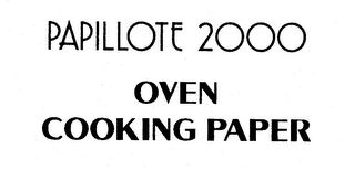 PAPILLOTE 2000 OVEN COOKING PAPER logo