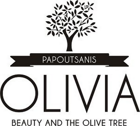 PAPOUTSANIS OLIVIA BEAUTY AND THE OLIVE TREE logo