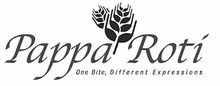 PAPPA ROTI ONE BITE, DIFFERENT EXPRESSIONS logo