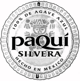 PAQUÍ SILVERA 100% DE AGAVE AZUL HECHO EN MÉXICO logo