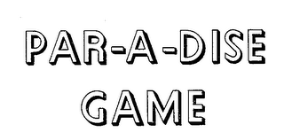 PAR-A-DISE GAME logo