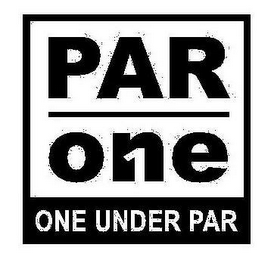 PAR ONE ONE UNDER PAR logo