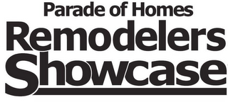 PARADE OF HOMES REMODELERS SHOWCASE logo