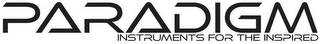 PARADIGM INSTRUMENTS FOR THE INSPIRED logo