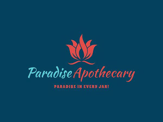 PARADISE APOTHECARY PARADISE IN EVERY JAR! logo