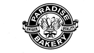 PARADISE BAKERY UNIQUE QUALITY logo