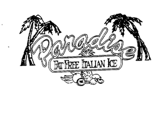 PARADISE FAT FREE ITALIAN ICE logo