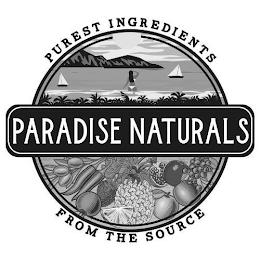 PARADISE NATURALS PUREST INGREDIENTS FROM THE SOURCE logo