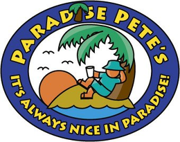 PARADISE PETE'S IT'S ALWAYS NICE IN PARADISE logo