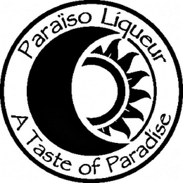 PARAISO LIQUEUR A TASTE OF PARADISE logo