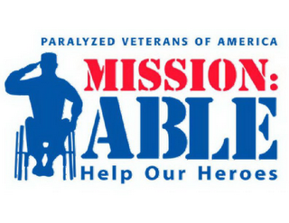 PARALYZED VETERANS OF AMERICA MISSION: ABLE HELP OUR HEROES logo