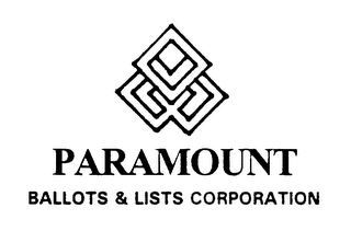PARAMOUNT BALLOTS & LISTS CORPORATION logo