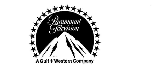 PARAMOUNT TELEVISION A GULF+WESTERN COMPANY logo